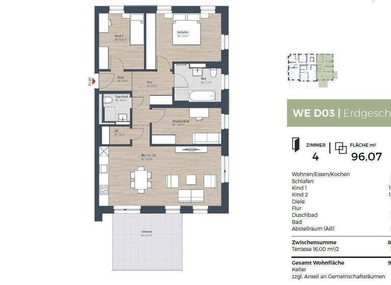 Wohnung zum Kauf - Erstbezug provisionsfrei 666.000 € 4 Zimmer 96 m² EG Volkacher Straße 52 Großgründlach Nürnberg 90427