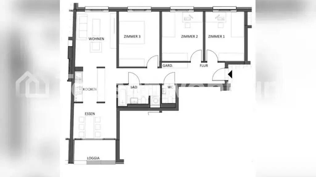 Wohnung zur Miete Tauschwohnung 1.500 € 4 Zimmer 95 m² 4. Geschoss Neustadt Mainz 55118