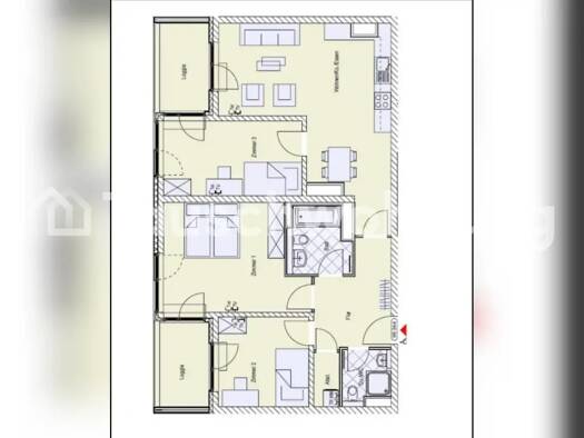 Wohnung zur Miete Tauschwohnung 1.448 € 4 Zimmer 96,5 m² 1. Geschoss Sasel Hamburg 22179