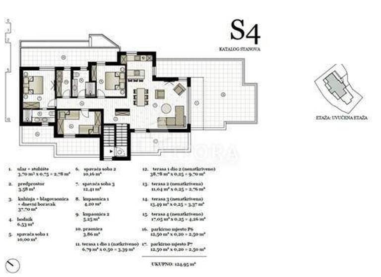 Wohnung zum Kauf 575.000 € 4 Zimmer 124 m² 2. Geschoss Murter Murter-Kornati