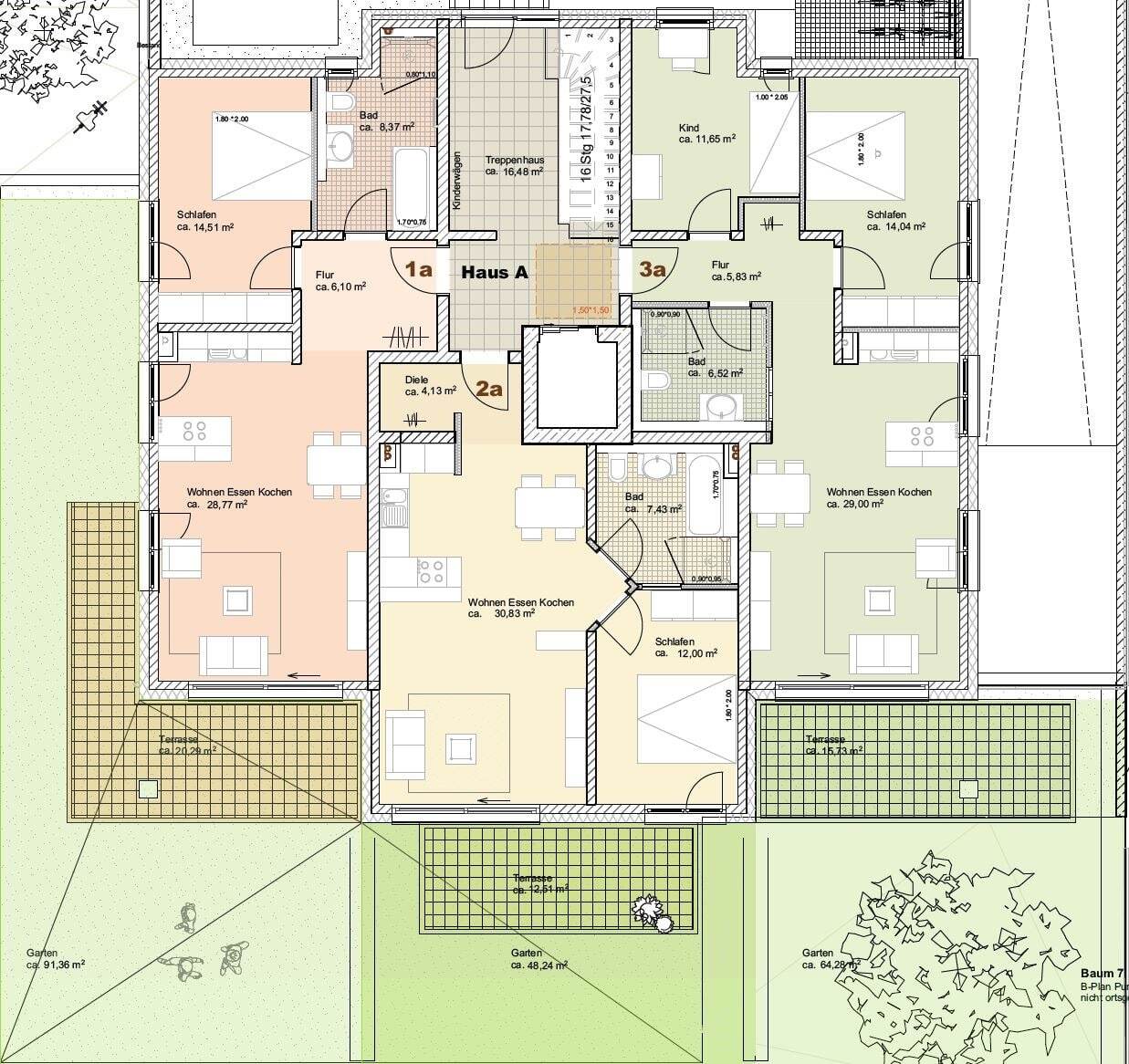 Penthouse zum Kauf provisionsfrei 699.000 € 3,5 Zimmer 124,3 m²<br/>Wohnfläche Roßtal Roßtal 90574