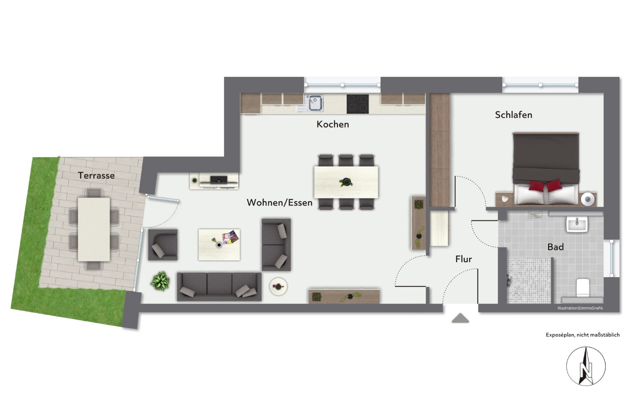 Wohnung zum Kauf provisionsfrei 298.402 € 2 Zimmer 64,9 m²<br/>Wohnfläche Vilsendorf Bielefeld 33609