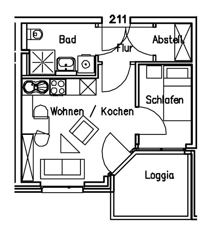 Studio zur Miete 515 € 2 Zimmer 34 m²<br/>Wohnfläche Wehlstr. 39 Blumlage Celle 29221