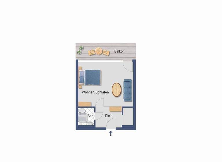 Studio zum Kauf 120.000 € 1 Zimmer 38 m² 3. Geschoss Bad Godesberg Bonn 53173