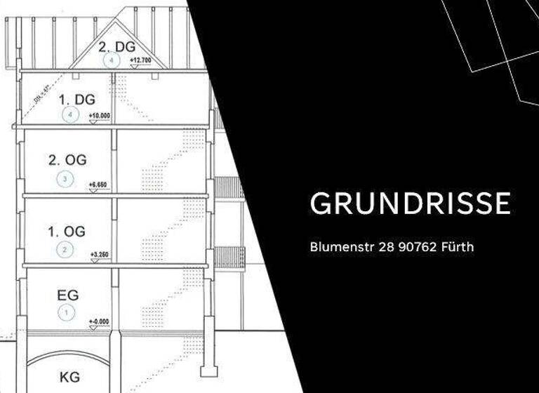 Mehrfamilienhaus zum Kauf provisionsfrei als Kapitalanlage geeignet 1.125.000 € 13,5 Zimmer 340 m² 156 m² Grundstück Blumenstraße 28 Innenstadt Fürth 90762