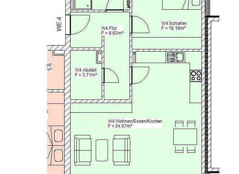 Terrassenwohnung zum Kauf provisionsfrei 315.450 € 2,5 Zimmer 80 m² EG Dorfstraße 8 Steinwedel Lehrte 31275