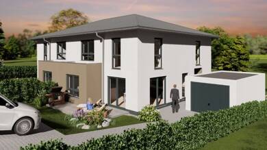 Doppelhaushälfte zum Kauf - Neubau provisionsfrei 475.000 € 4 Zimmer 134,8 m² 388 m² Grundstück frei ab sofort Am Spindelberg 16 b Kallmünz Kallmünz 93183