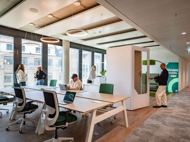 Bürofläche zur Miete - Erstbezug provisionsfrei 184 m² Bürofläche teilbar ab 14 m² Baseler Str. 46 Gutleutviertel Frankfurt am Main 60329