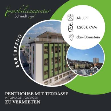 Penthouse zur Miete 1.200 € 3 Zimmer 89 m² 4. Geschoss Idar Idar-Oberstein 55743