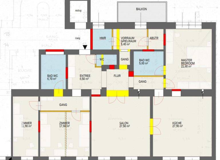 Wohnung zum Kauf 1.199.000 € 5 Zimmer 147 m² 2. Geschoss frei ab 01.01.2032 Wien 1020