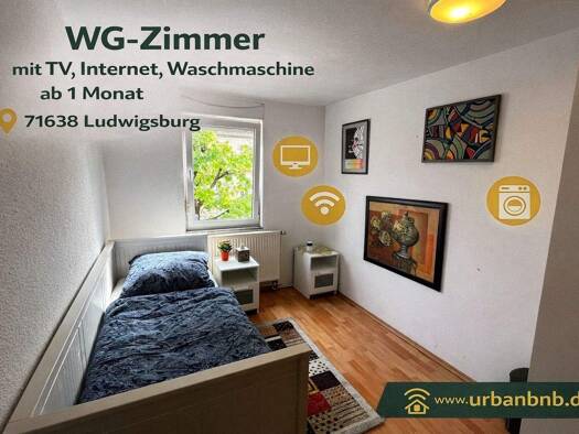 Studio zur Miete auf Zeit 640 € 1 Zimmer 14 m² frei ab 31.03.2028 Schorndorfer Straße 0 Mitte Ludwigsburg 71638