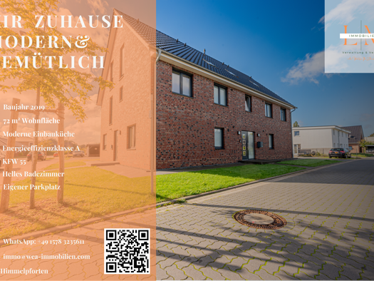 Wohnung zum Kauf provisionsfrei 239.000 € 3 Zimmer 72 m² 1. Geschoss Himmelpforten 21709