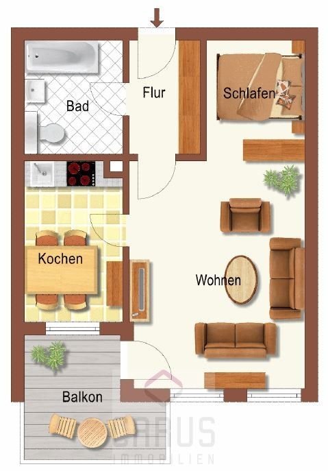 Wohnung zum Kauf 52.500 € 1,5 Zimmer 42 m²<br/>Wohnfläche Zwiesel Zwiesel 94227