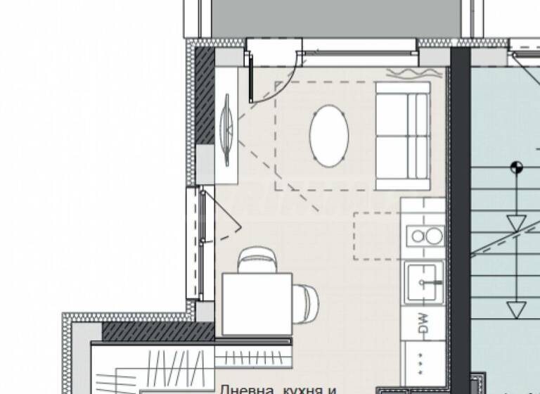 Studio zum Kauf 85.000 € 1 Zimmer 31,7 m² Sofia