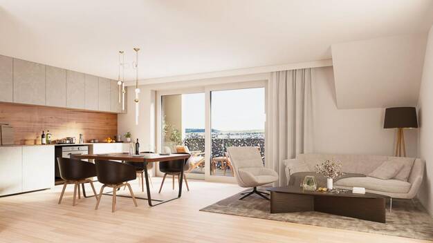 Wohnung zum Kauf - Neubau provisionsfrei 596.000 € 3 Zimmer 80,2 m² 2. Geschoss Uhlandstraße 10/1 Gärtringen Gärtringen 71116
