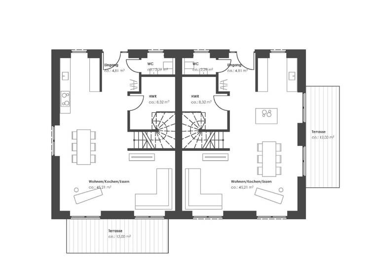 Doppelhaushälfte zum Kauf provisionsfrei 519.000 € 4 Zimmer 119 m² 321 m² Grundstück Ginsterweg 2b Meyerdamm Oyten 28876
