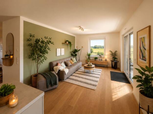 Terrassenwohnung zum Kauf - Neubau provisionsfrei 379.000 € 4 Zimmer 103,5 m² EG Niederweimar Weimar (Lahn) 35096