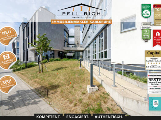 Bürokomplex zur Miete 5.239 € 7 Zimmer 388 m² Bürofläche Karlsruhe 76131