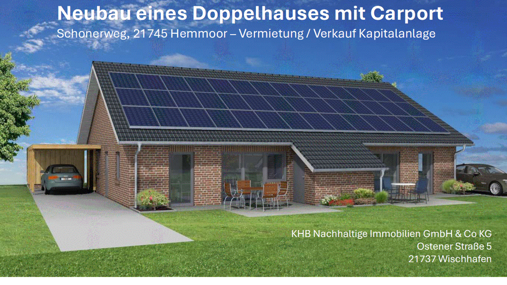 Doppelhaushälfte zur Miete 1.045 € 3 Zimmer 77,8 m² Schonerweg 5a Warstade Hemmoor 21745