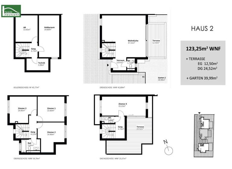 Doppelhaushälfte zum Kauf - Erstbezug 634.900 € 5 Zimmer 123,6 m² Tauschinskygasse 78 Wien 1220