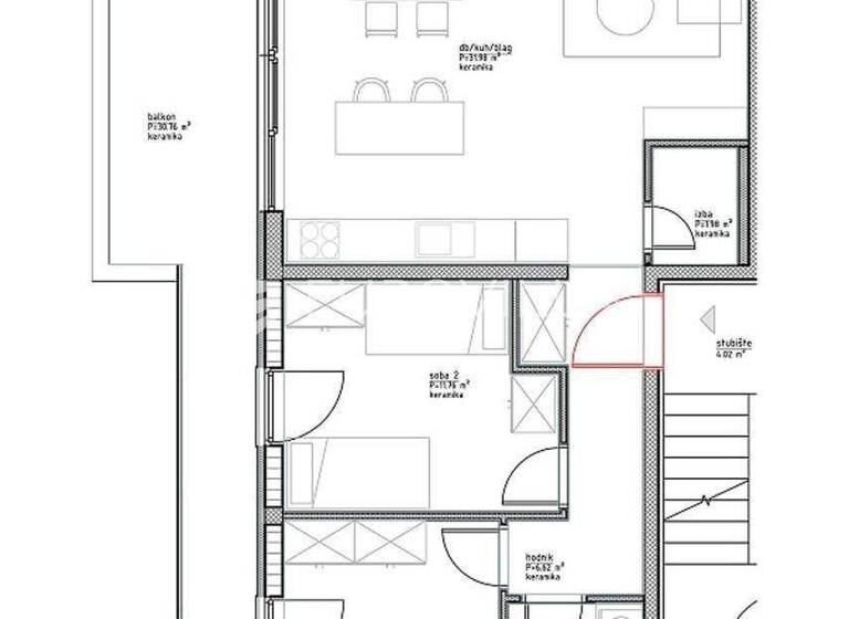 Wohnung zum Kauf 354.800 € 2 Zimmer 88 m² 1. Geschoss Vinjerac Posedarje