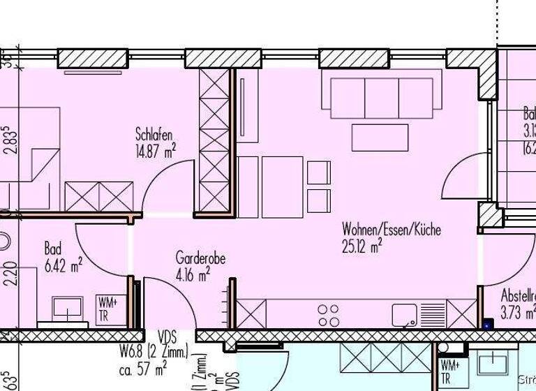 Wohnung zum Kauf - Erstbezug 252.800 € 2 Zimmer 57,5 m² 2. Geschoss Wolffstraße 14 Rothenburg Rothenburg ob der Tauber 91541