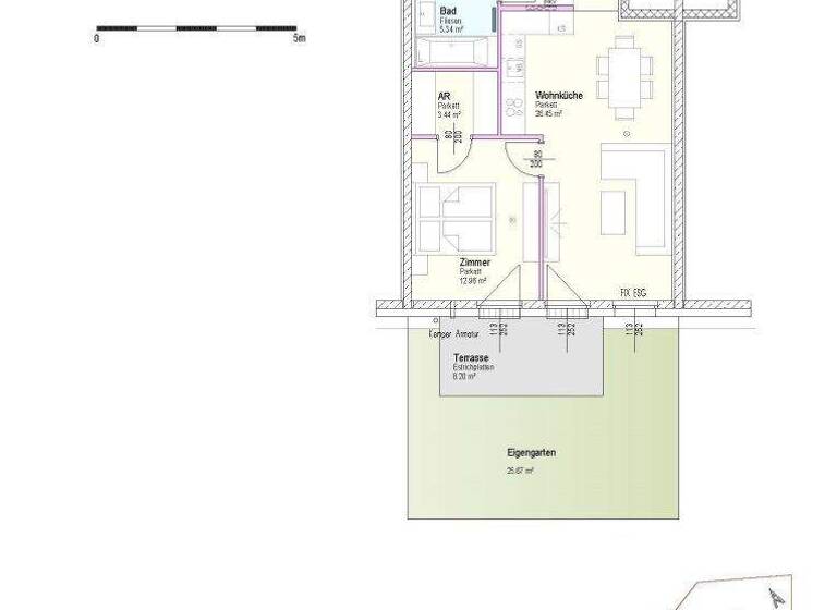 Wohnung zur Miete - Erstbezug 733 € 2 Zimmer 56,4 m² EG Kabanenweg Neulengbach 3040