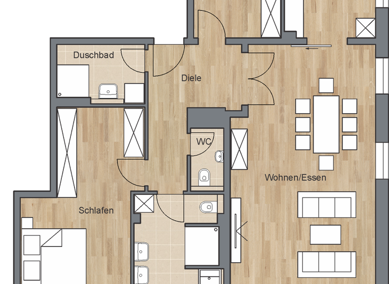 Wohnung zum Kauf provisionsfrei als Kapitalanlage geeignet 3 Zimmer 111,4 m² Zeitblomweg 7 Nördlingen 86720