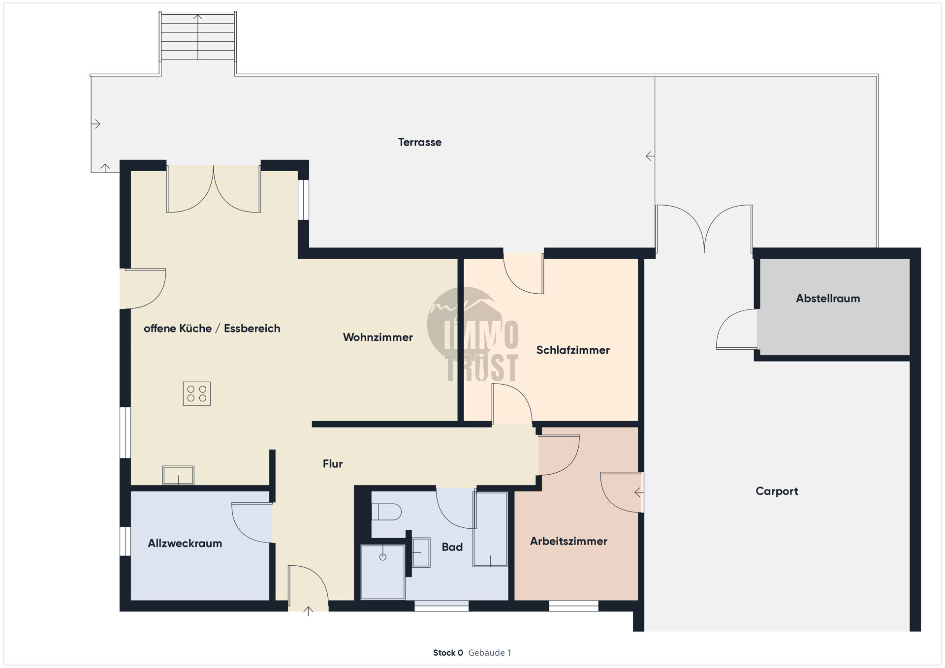 Bungalow zum Kauf provisionsfrei 470.000 € 3,5 Zimmer 89,7 m²<br/>Wohnfläche 673 m²<br/>Grundstück Staufen Syrgenstein / Staufen 89428