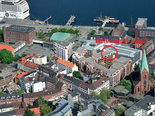 Wohnung zur Miete 1.700 € 4 Zimmer 133 m² Geschoss 6/6 Schlossplatz 4 Altstadt Kiel 24103