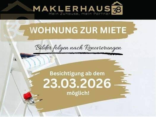 Wohnung zur Miete 500 € 3 Zimmer 60 m² 1. Geschoss frei ab 01.04.2026 Vorsfelde Wolfsburg 38448