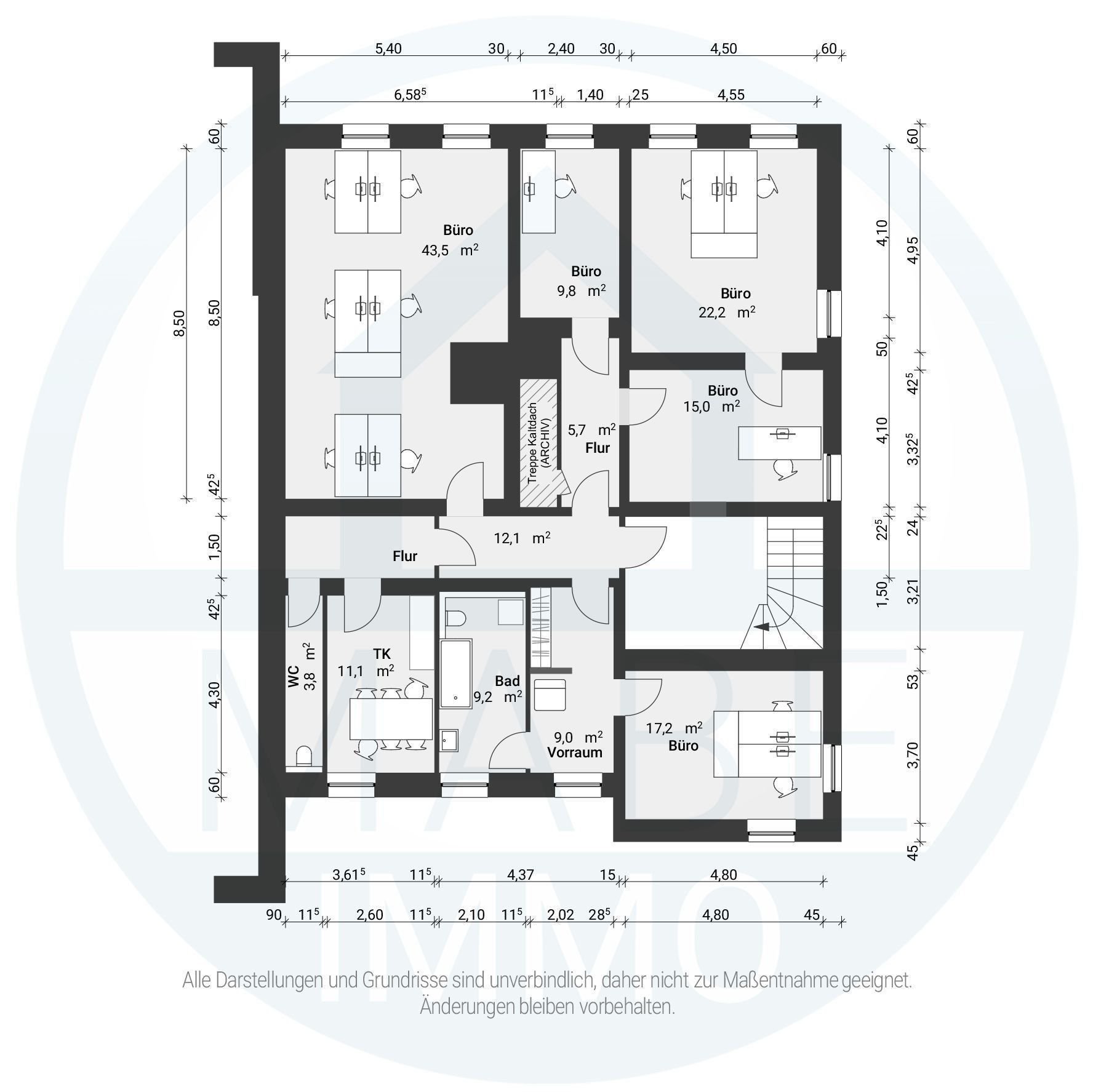 Büro-/Praxisfläche zur Miete provisionsfrei 870 € 7 Zimmer 158,6 m²<br/>Bürofläche Großbardauer Hauptstraße 3 Großbardau Grimma 04668