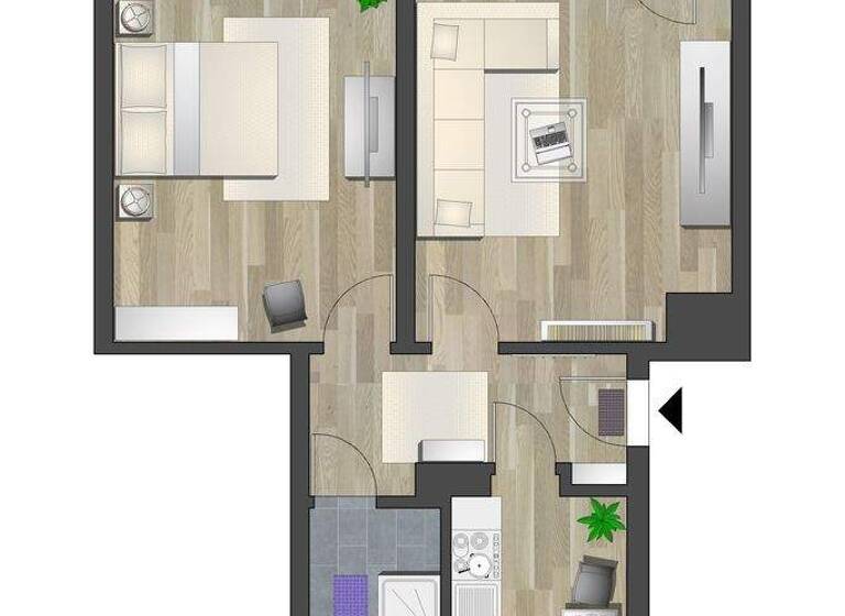 Wohnung zur Miete 349 € 2 Zimmer 51,2 m² 1. Geschoss frei ab 01.04.2026 Draisdorfer Str. 12 Furth Chemnitz 09114