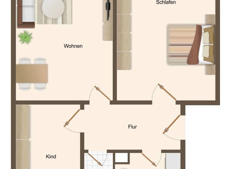 Wohnung zur Miete 360 € 3 Zimmer 59,9 m²<br/>Wohnfläche 2.<br/>Geschoss Bolzeschachtstraße 13 Helbra 06311
