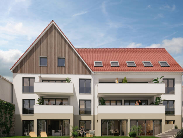 Wohnung zum Kauf - Neubau 598.000 € 4 Zimmer 100,7 m² 1. Geschoss Münchingen Korntal-Münchingen 70825