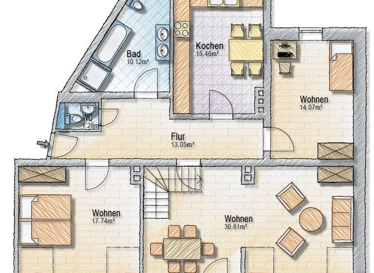 Maisonette zum Kauf 645.000 € 4,5 Zimmer 165 m²<br/>Wohnfläche 4.<br/>Geschoss Linden-Mitte Hannover / Linden-Mitte 30449
