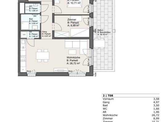 Wohnung zum Kauf - Erstbezug 416.500 € 3 Zimmer 61,7 m² Wien 1220