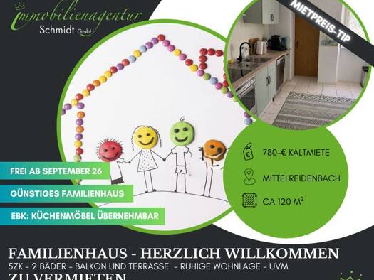 Terrassenwohnung zur Miete 780 € 5 Zimmer 120 m² Mittelreidenbach 55758