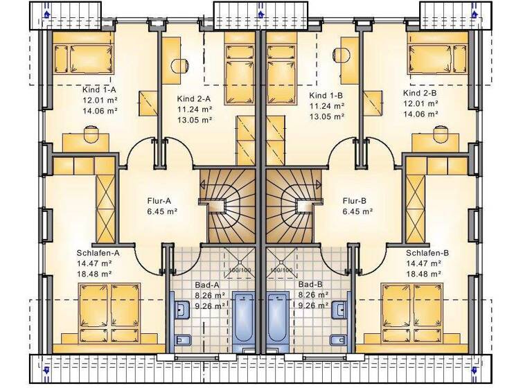 Doppelhaushälfte zum Kauf 337.300 € 4 Zimmer 127 m² 378 m² Grundstück Augustfehn I Apen / Augustfehn 26689