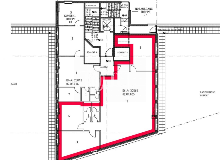 Bürofläche zur Miete provisionsfrei 7 € 807 m² Bürofläche teilbar ab 95 m² Innenstadt Dessau-Roßlau 06844