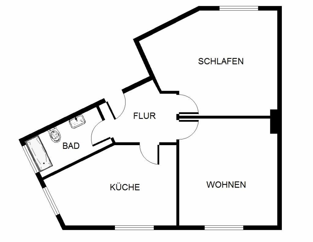 Wohnung zur Miete 449 € 2 Zimmer 61 m²<br/>Wohnfläche 3.<br/>Geschoss Oskarstraße 21 Bulmke - Hüllen Gelsenkirchen 45888