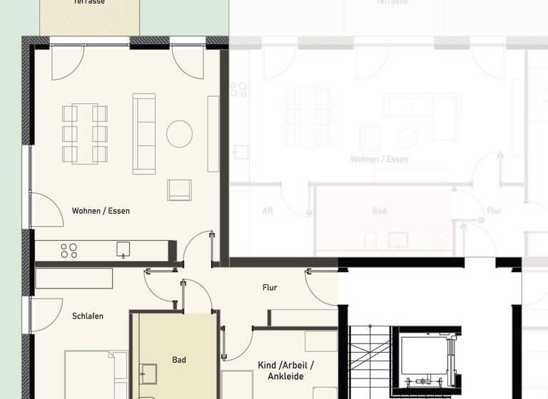 Wohnung zur Miete - Erstbezug 1.135 € 3 Zimmer 87,3 m² 1 Geschosse frei ab 01.05.2026 Neumarkter Straße 24 Atter Osnabrück 49076