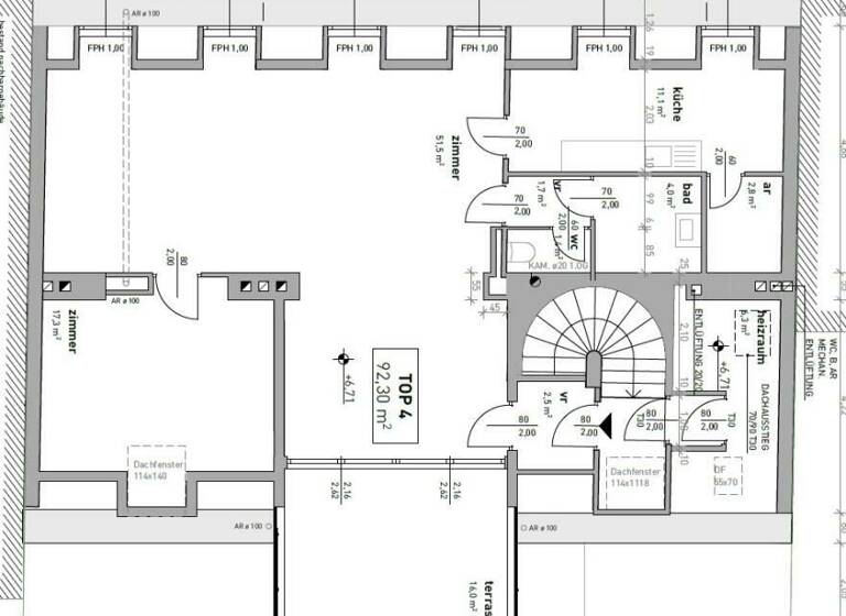 Wohnung zur Miete 1.690 € 2 Zimmer 92,3 m² 2. Geschoss Wien 1130