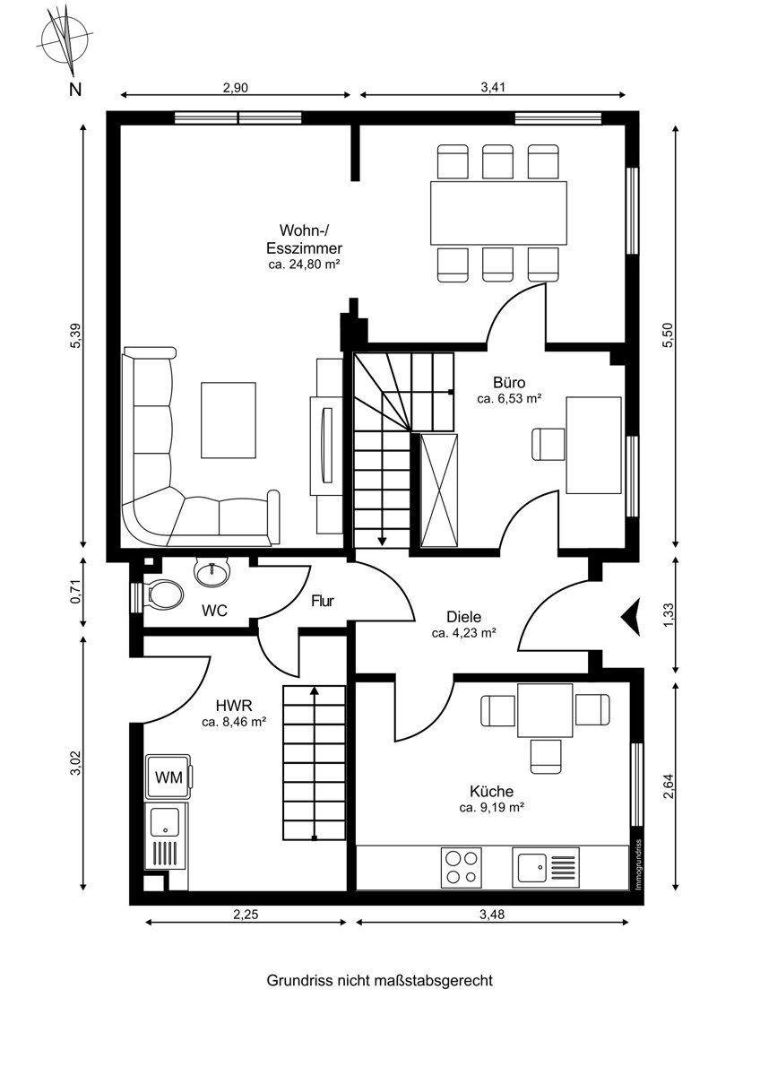 Einfamilienhaus zum Kauf 490.000 € 4,5 Zimmer 103 m²<br/>Wohnfläche 381 m²<br/>Grundstück Duvenstedt Hamburg / Duvenstedt 22397