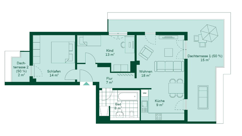 Terrassenwohnung zur Miete 1.700 € 3 Zimmer 86 m²<br/>Wohnfläche ab sofort<br/>Verfügbarkeit Theodor-Fontane-Allee Schönefeld Schönefeld 12529