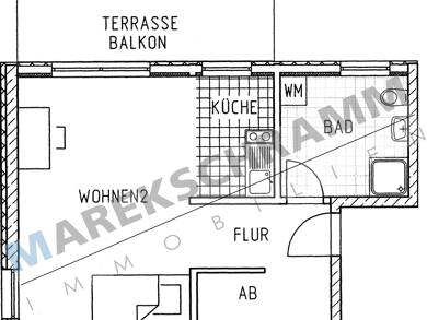 Wohnung zur Miete 323 € 1 Zimmer 40 m² Ilmenau Ilmenau 98693