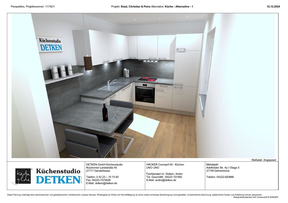 Wohnung zur Miete 595 € 3 Zimmer 67 m²<br/>Wohnfläche Düsternort - Bezirk 7 Delmenhorst / Adelheide 27755