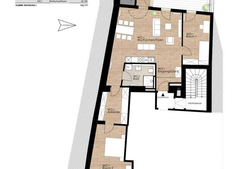 Wohnung zur Miete 1.710 € 4 Zimmer 122,2 m² 1. Geschoss frei ab 01.06.2026 Innenstadt Regensburg 93047