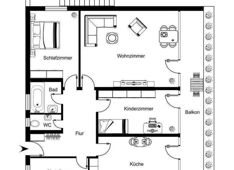 Wohnung zum Kauf provisionsfrei 329.900 € 4 Zimmer 97,2 m² EG Allerseeweg 14 Höchberg 97204