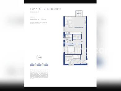 Wohnung zur Miete Tauschwohnung 785 € 3 Zimmer 72 m² Dachgeschoss, 4. Geschoss Netzen Kloster Lehnin 14797